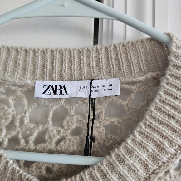 Zara Crochet Sweater Cardigan - Picture 3 of 6